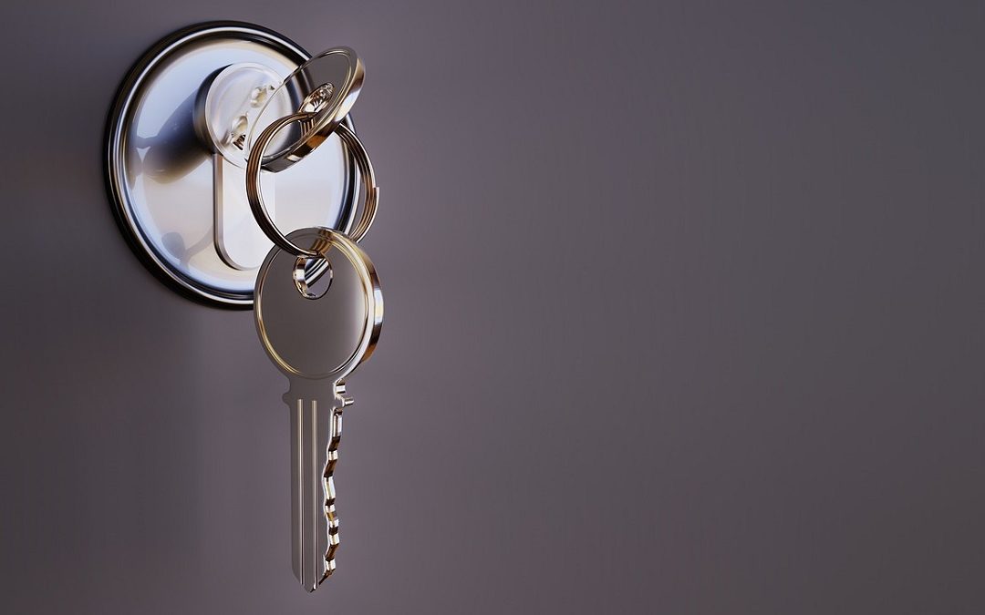 keys placed in lock