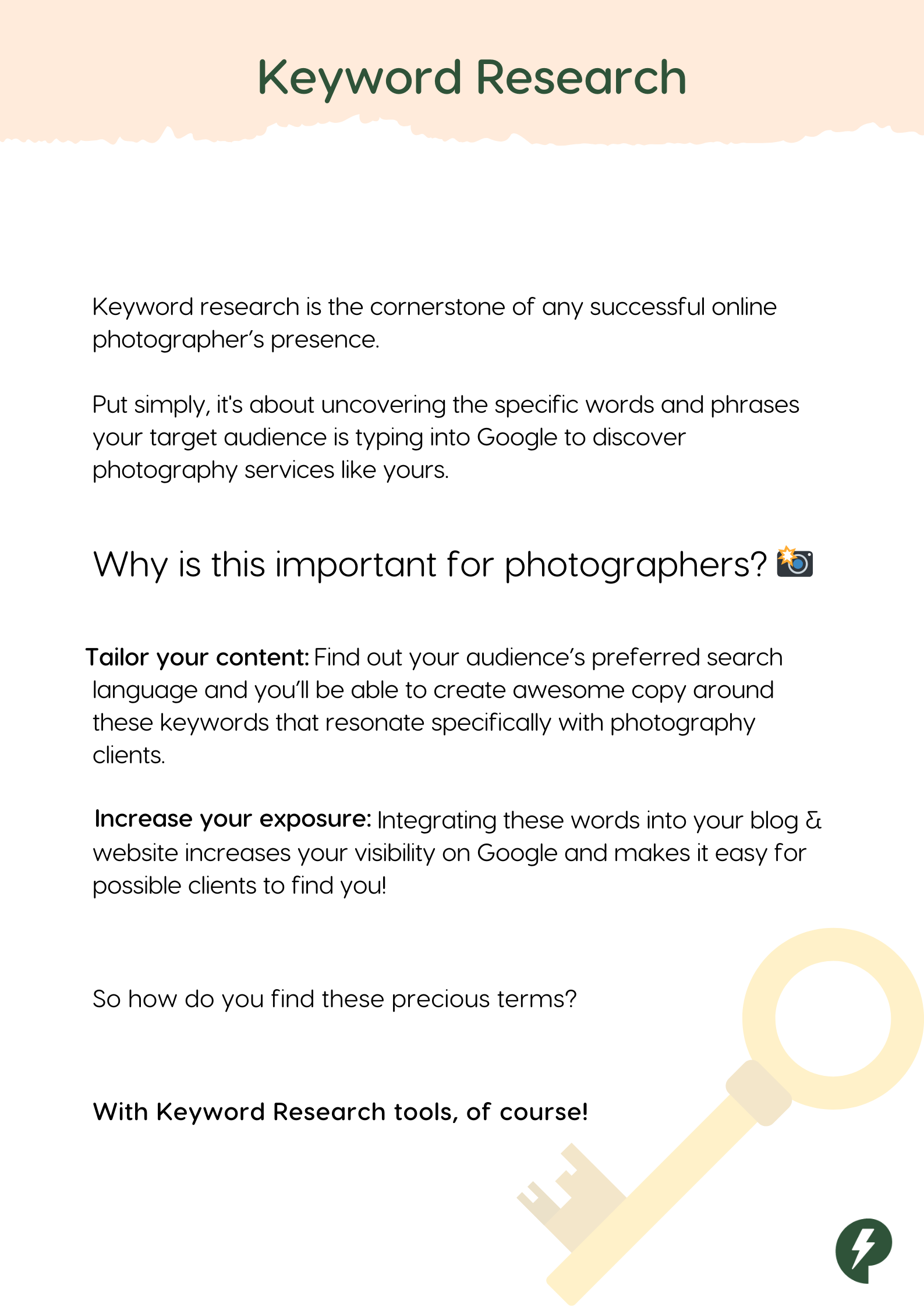 Keyword Research - SEO for Photographers