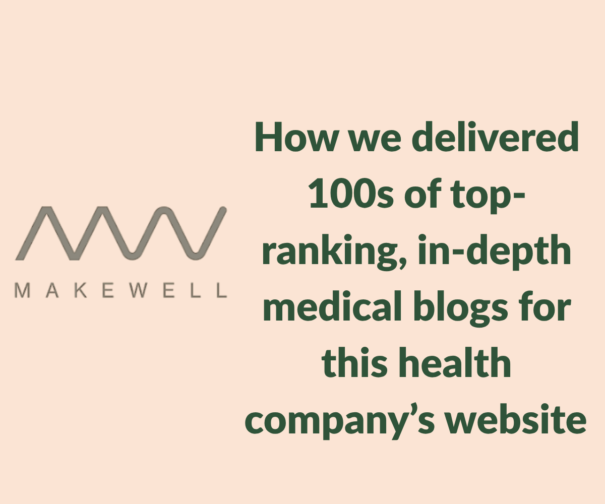 Make Well - Case Study