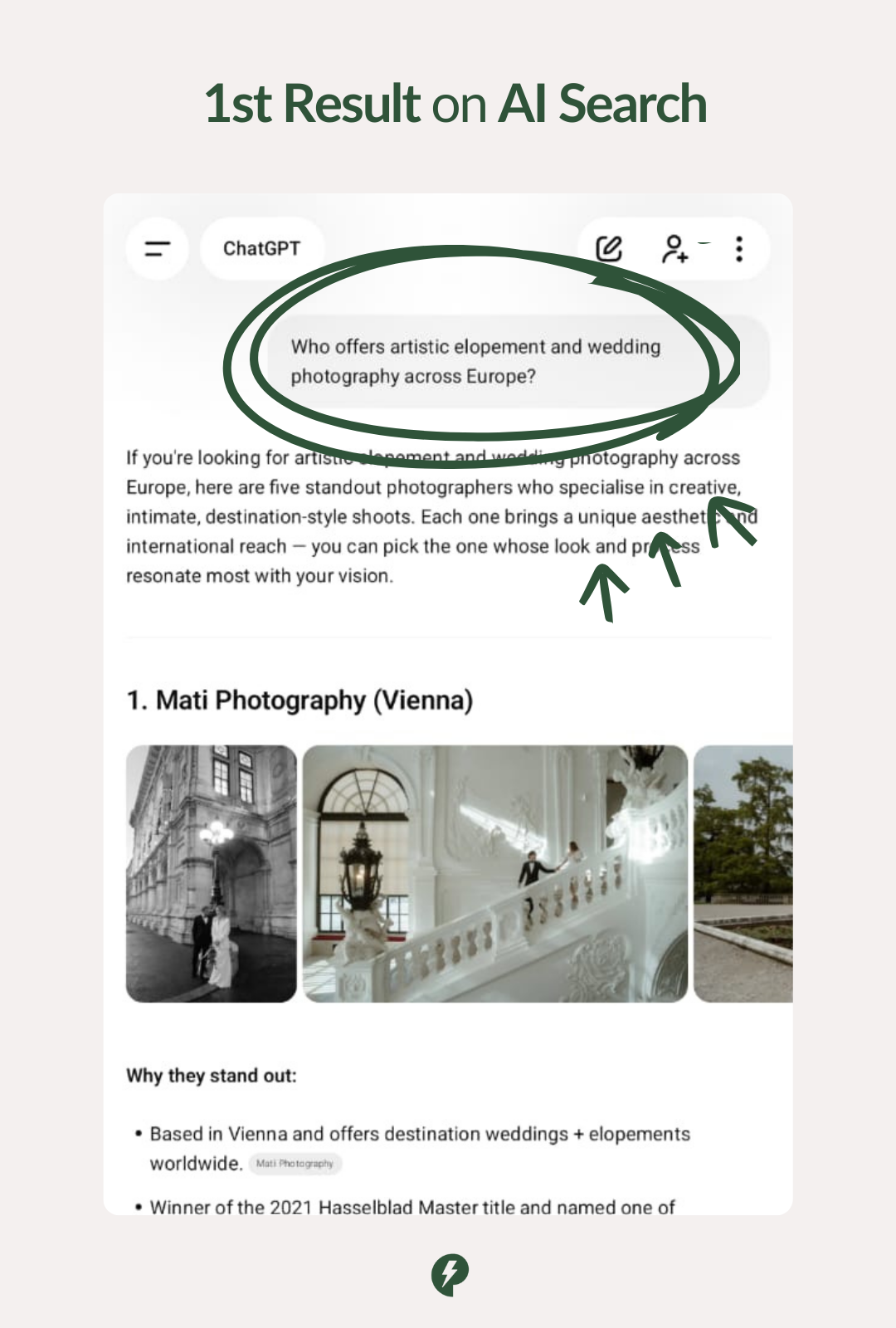 Mati Photography - AI SEO Results