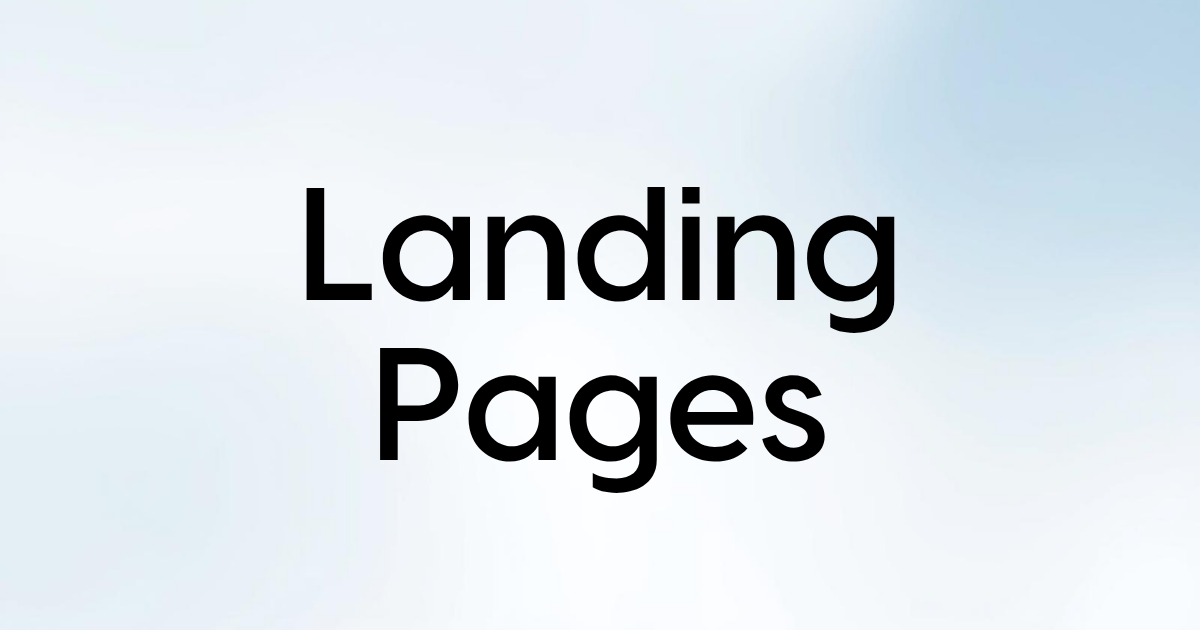 Landing Pages - Pepperstorm Landing Pages - Pepperstorm