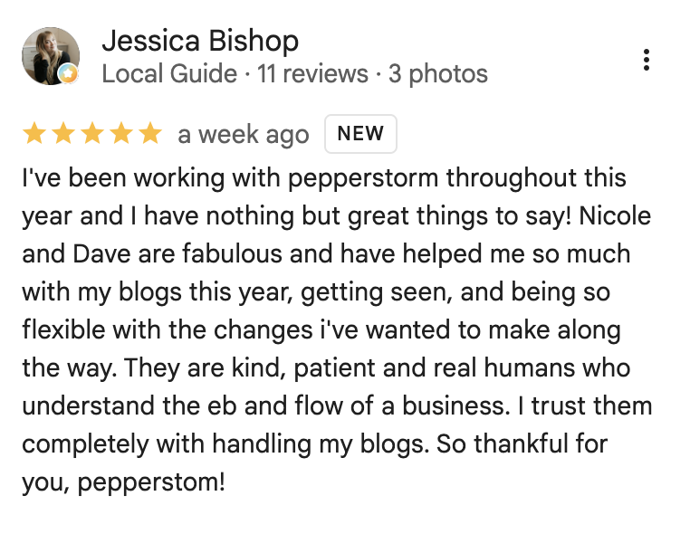 Just Jess - Pepperstorm Review